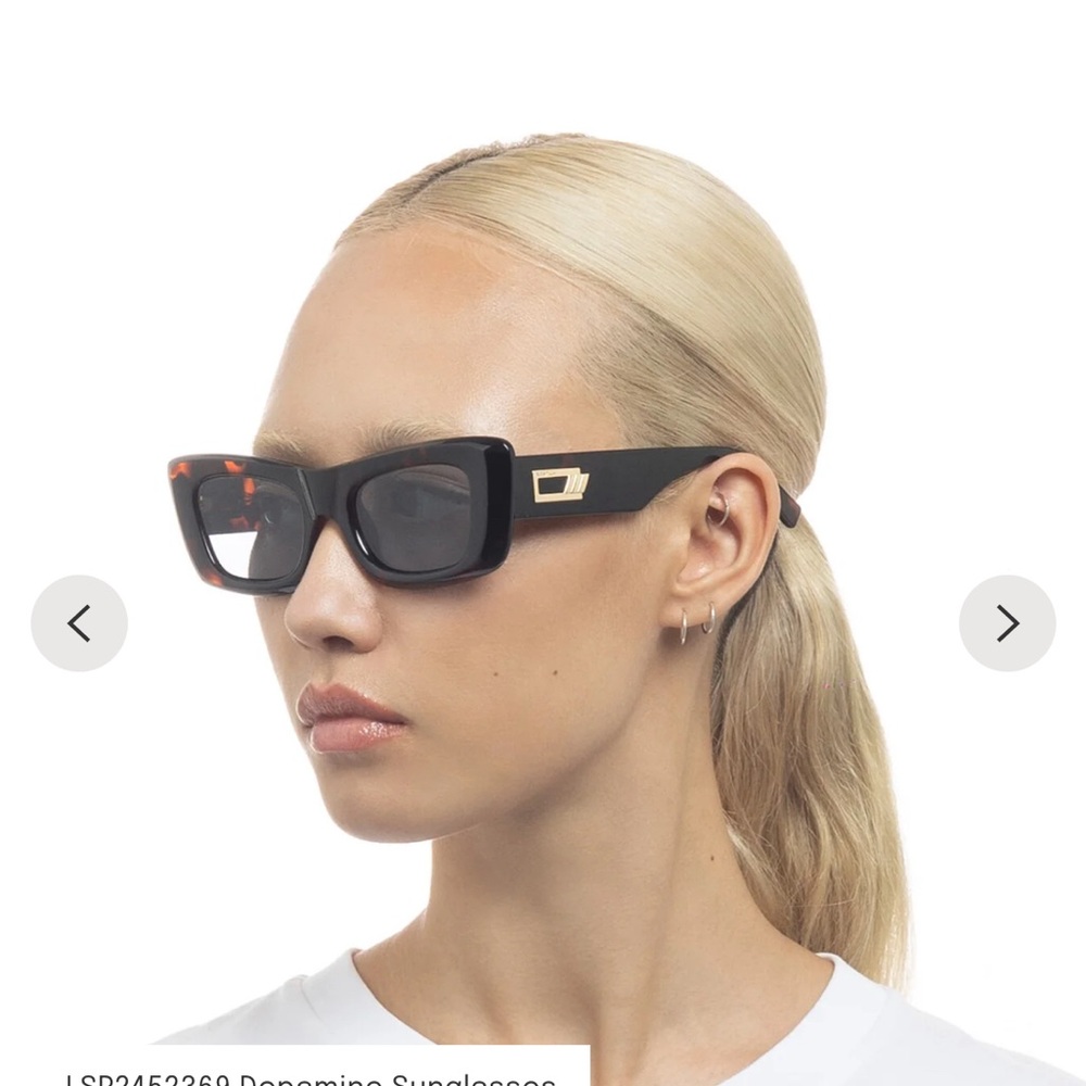 Le Specs Black / Brown and Tortoise Sunglasses